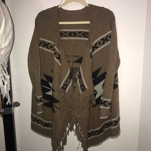 Tribal Fringe Boho Sweater